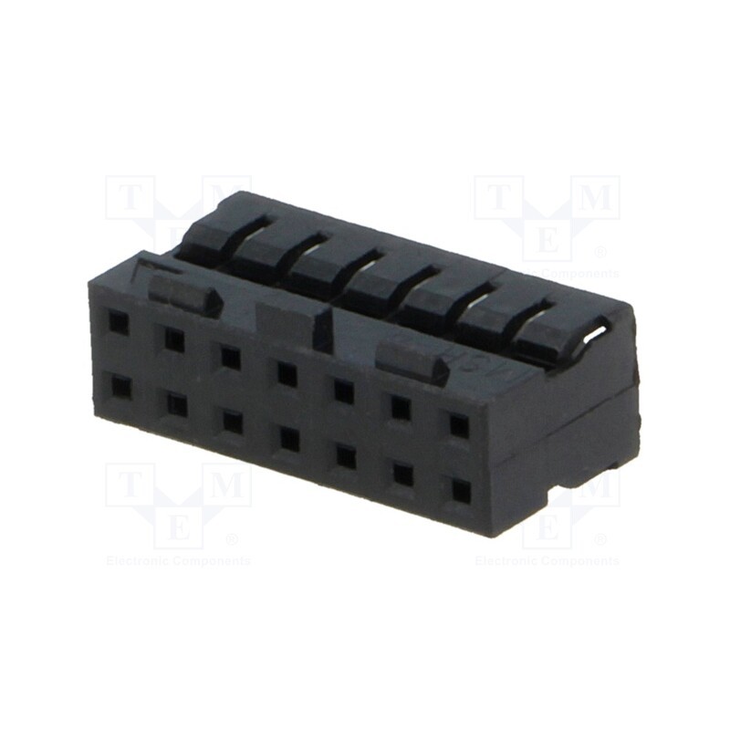 10 pcs : 511101451 - Plug, wire-wire/PCB, female, Milli-Grid, 2mm, PIN: 14, for cable