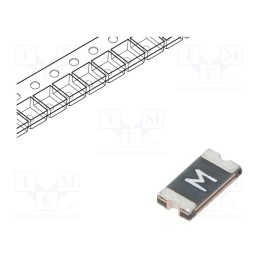 10 pcs : 1206L050/15YR - Fuse: PTC polymer, 500mA, SMD, 1206L