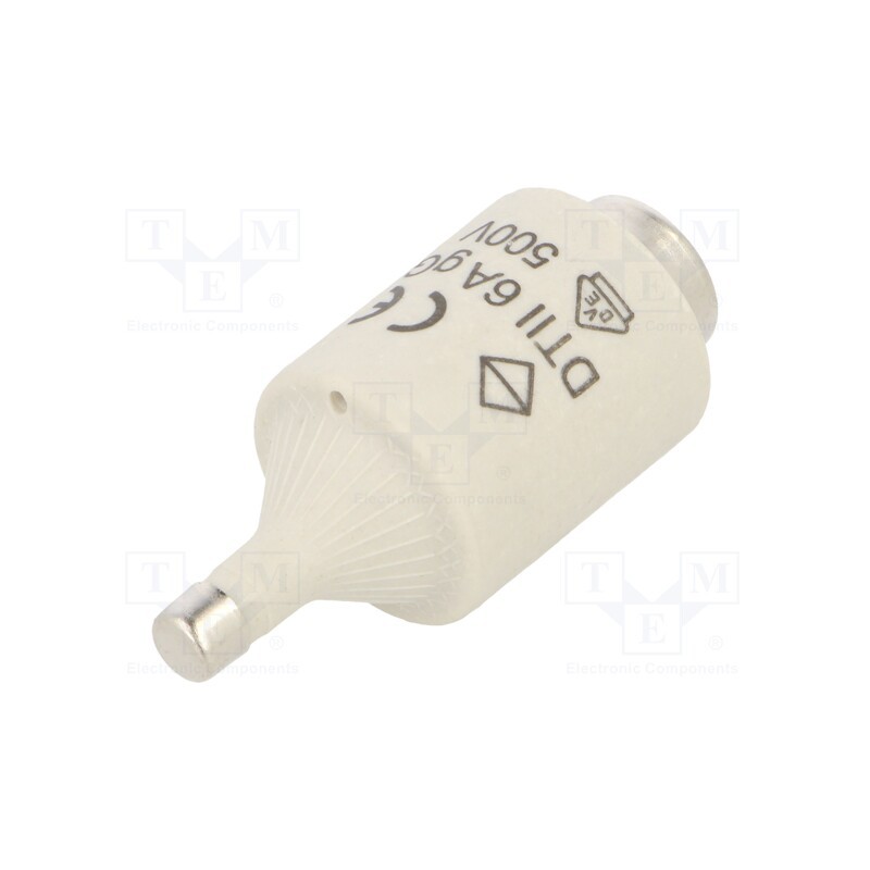 10 pcs : LE2706 - Fuse: fuse, gG,time-lag, 6A, 500VAC, DII