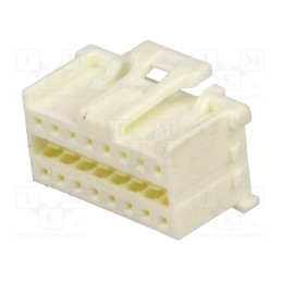 10 pcs : 513531600 - Plug, wire-board, female, MicroClasp, 2mm, PIN: 16, w/o contacts