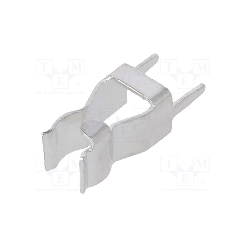 50 pcs : 52100001009 - Fuse clips, cylindrical fuses, PCB, 6.3A, Plating: tinned, 500V