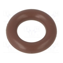 50 pcs : 01-0005.00X2 ORING 80FPM BROWN - O-ring gasket, FPM, Thk: 2mm, Øint: 5mm, brown, -20÷200°C