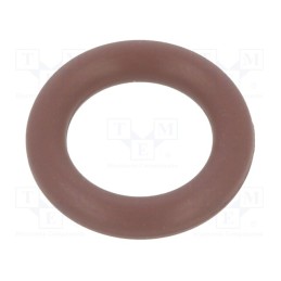 50 pcs : 01-0007.00X2 ORING 80FPM BROWN - O-ring gasket, FPM, Thk: 2mm, Øint: 7mm, brown, -20÷200°C
