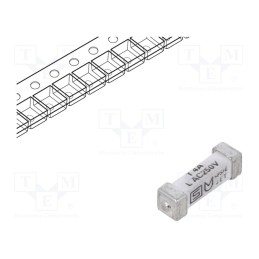 10 pcs : 3403.0172.24 - Fuse: fuse, time-lag, 4A, 250VAC, 125VDC, SMD, ceramic, 3x10.1mm
