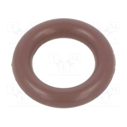 50 pcs : 01-0006.00X2 ORING 80FPM BROWN - O-ring gasket, FPM, Thk: 2mm, Øint: 6mm, brown, -20÷200°C