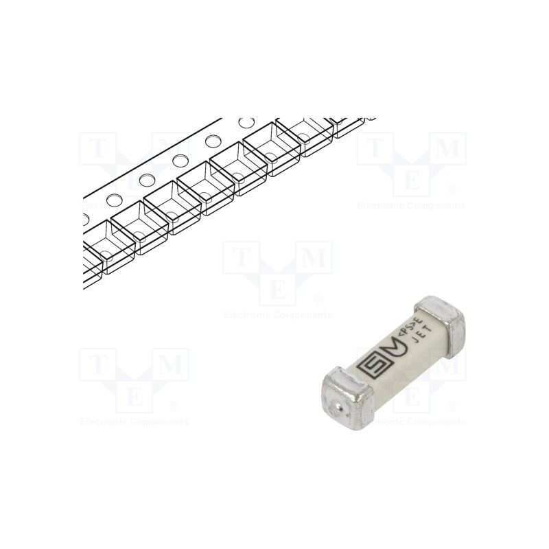10 pcs : 3403.0166.24 - Fuse: fuse, time-lag, 1A, 250VAC, 125VDC, SMD, ceramic, 3x10.1mm
