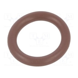 50 pcs : 01-0009.00X2 ORING 75FPM BROWN - O-ring gasket, FPM, Thk: 2mm, Øint: 9mm, brown, -20÷200°C