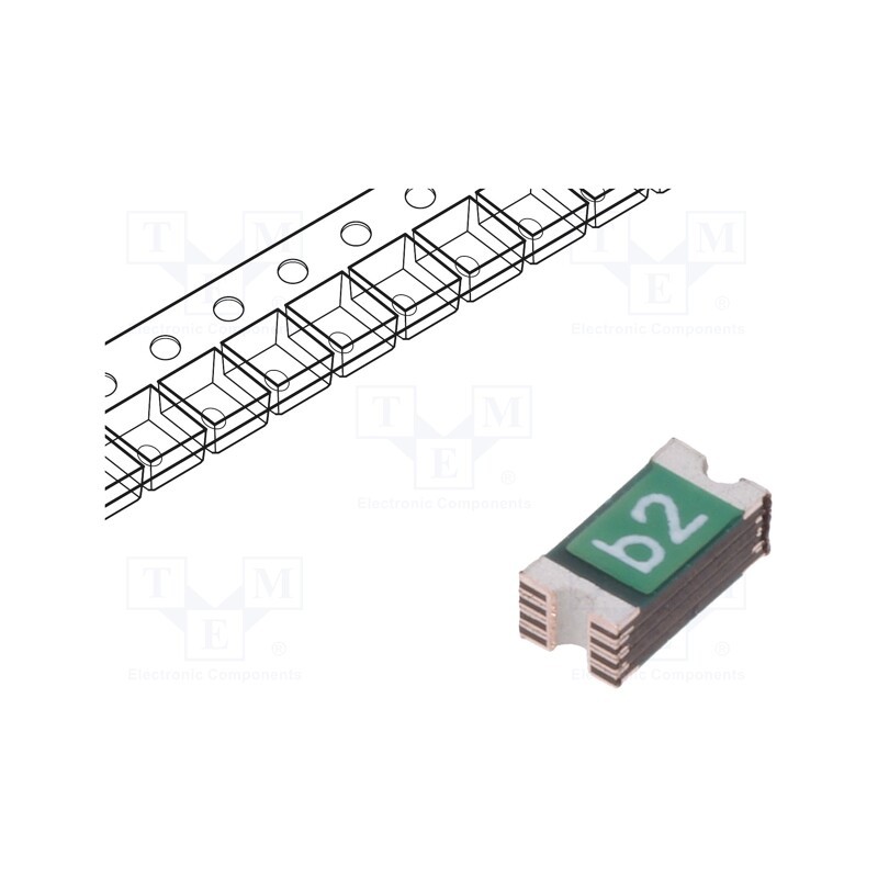 20 pcs : 0ZCJ0200FF2C - Fuse: PTC polymer, 2A, Imax: 100A, 0ZCJ, 1206