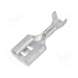 50 pcs : 5-160506-2 - Terminal: flat, 6.3mm, 0.8mm, female, 0.5÷1.5mm2, crimped, straight