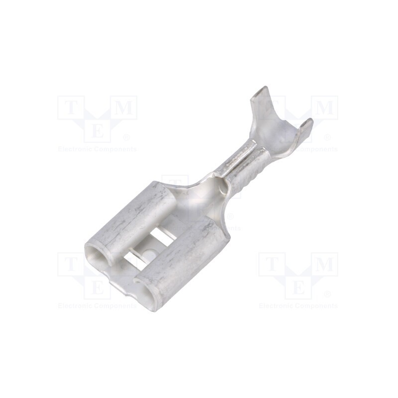 50 pcs : 5-160506-2 - Terminal: flat, 6.3mm, 0.8mm, female, 0.5÷1.5mm2, crimped, straight