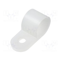 100 pcs : CC-6 - Fixing clamp, Cable P-clips, ØBundle : 11.5mm, polyamide, natural