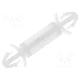 100 pcs : FIX-LCF-12 - PCB distance, polyamide, L: 12mm, latch/latch, natural, UL94V-2