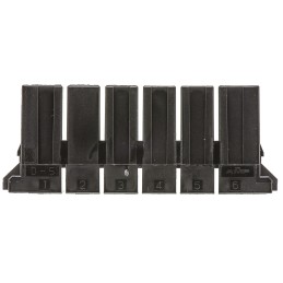 1 pcs - TE Connectivity, Dynamic 5000 Female Connector Housing, 10.16mm Pitch, 6 Way, 1 Row