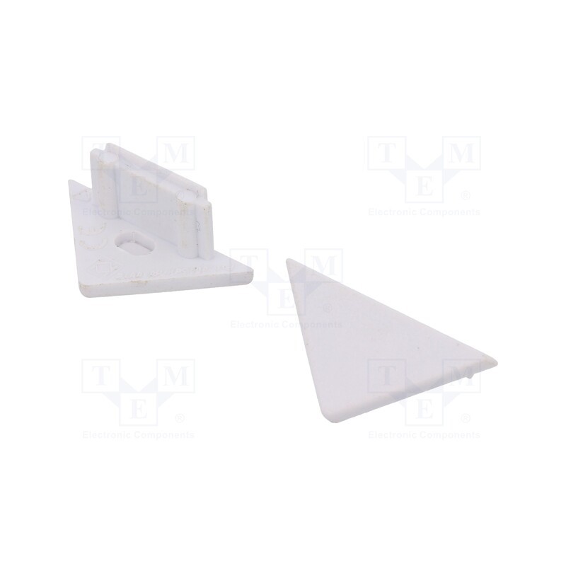 10 set : 91050001 -AS - Cap for LED profiles, white, 2pcs, ABS, TRIO10