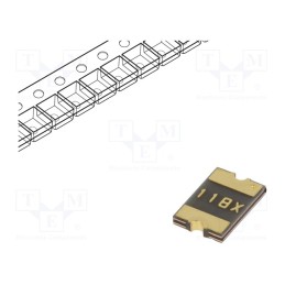 20 pcs : MF-MSMF110-2 - Fuse: PTC polymer, 1.1A, Imax: 100A, PCB,SMT, MF-SM, 1812, reel
