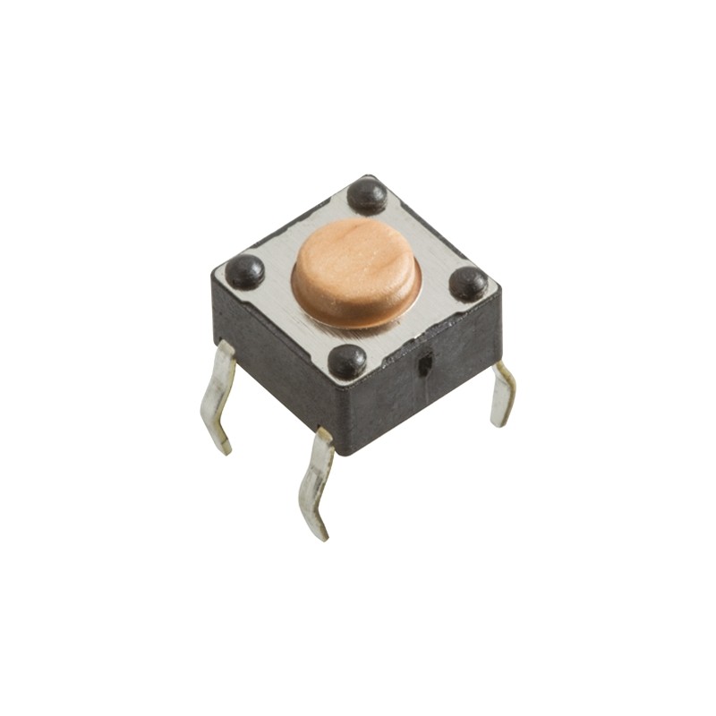 1 pcs - Pink Tactile Switch, SPST 50 mA @ 12 V dc 0.9mm Through Hole