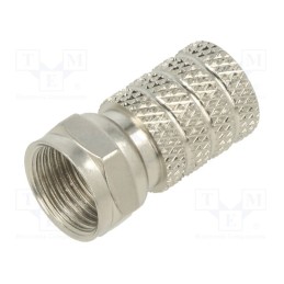 10 pcs : 5-1814822-3 - F Type Str Plg T/O 75 Ohm RG6/