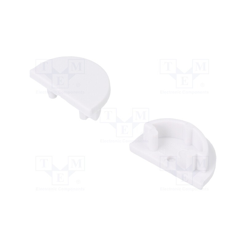 10 set : B2990001 -AS - Cap for LED profiles, white, 2pcs, ABS, ARC12