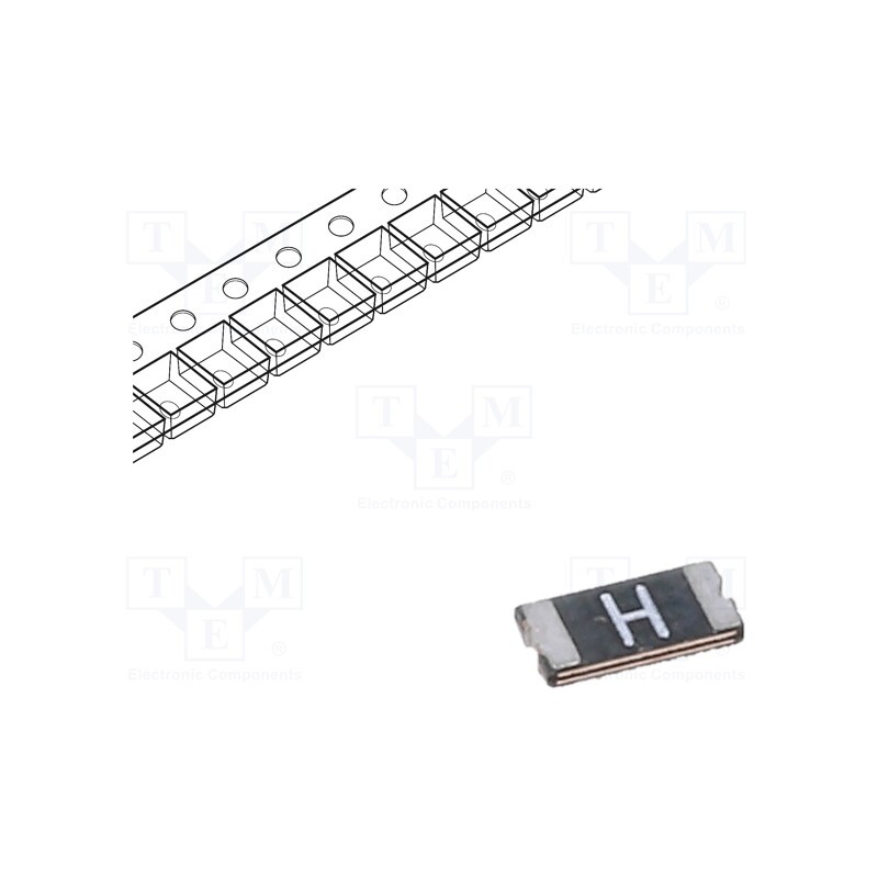 10 pcs : 1206L110THYR - Fuse: PTC polymer, 1.1A, SMD, 1206L