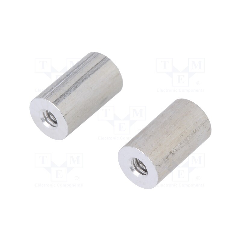 10 pcs : 5205933-3 - Thread: UNC 4-40, Spacer: screwed spacer sleeve, Kit: nut x2, 11mm