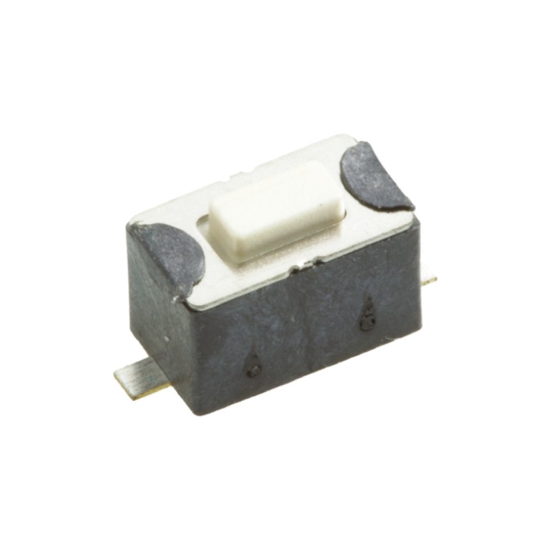 1 pcs - White Tactile Switch, SPST 50 mA @ 12 V dc 1.5mm Surface Mount