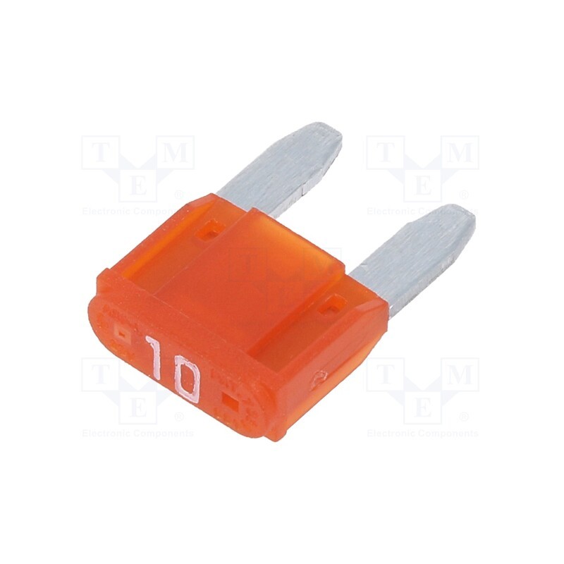 20 pcs : 341827 - Fuse: fuse, 10A, 32VDC, automotive, 10.9mm, tin alloy