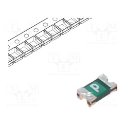 50 pcs : 0ZCM0010FF2G - Fuse: PTC polymer, 100mA, Imax: 40A, 0ZCM, 0603