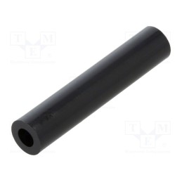 50 pcs : 388/4.2X40 - Spacer sleeve, cylindrical, polyamide, L: 40mm, Øout: 8mm, black