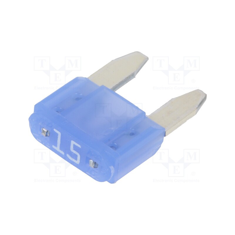 20 pcs : 0297015.L - Fuse: fuse, 15A, 32VDC, push-in, automotive, 10.9mm, silver alloy