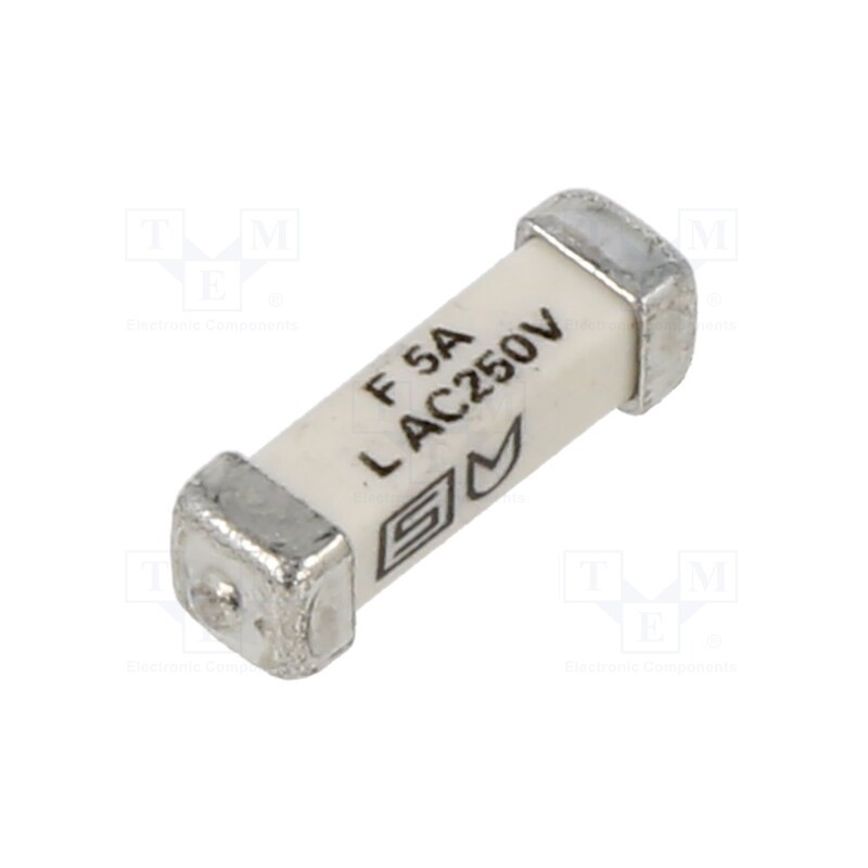 10 pcs : 3405.0173.11 - Fuse: fuse, quick blow, 5A, 250VAC, 125VDC, SMD, ceramic, 3x10.1mm