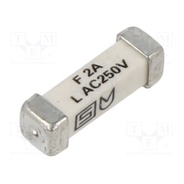 10 pcs : 3405.0169.11 - Fuse: fuse, quick blow, 2A, 250VAC, 125VDC, SMD, ceramic, 3x10.1mm
