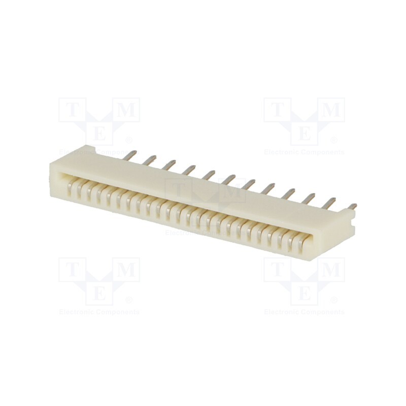 10 pcs : 528062410 - Connector: FFC/FPC, straight, PIN: 24, Non-ZIF, THT, Easy-On, 50V