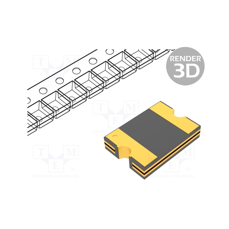 20 pcs : MF-MSMF160-2 - Fuse: PTC polymer, 1.6A, Imax: 100A, PCB,SMT, MF-SM, 1812, reel