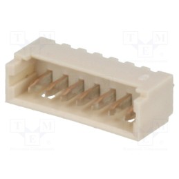 10 pcs : 530470710 - Socket, wire-board, male, PicoBlade™, 1.25mm, PIN: 7, THT, 1A, tinned