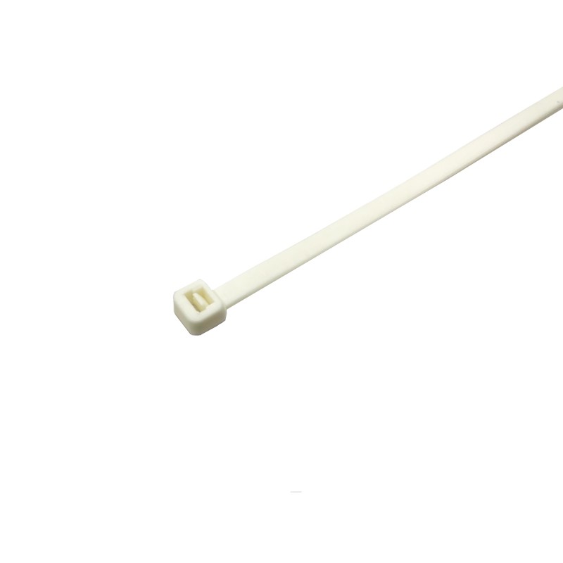 1 Bag of 100 - RS PRO Cable Tie, 203mm x 4.6 mm, White Nylon