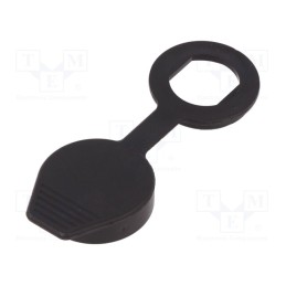 10 pcs : 2.904.007 - Dust cover, elastomer thermoplastic TPE, black, M19W