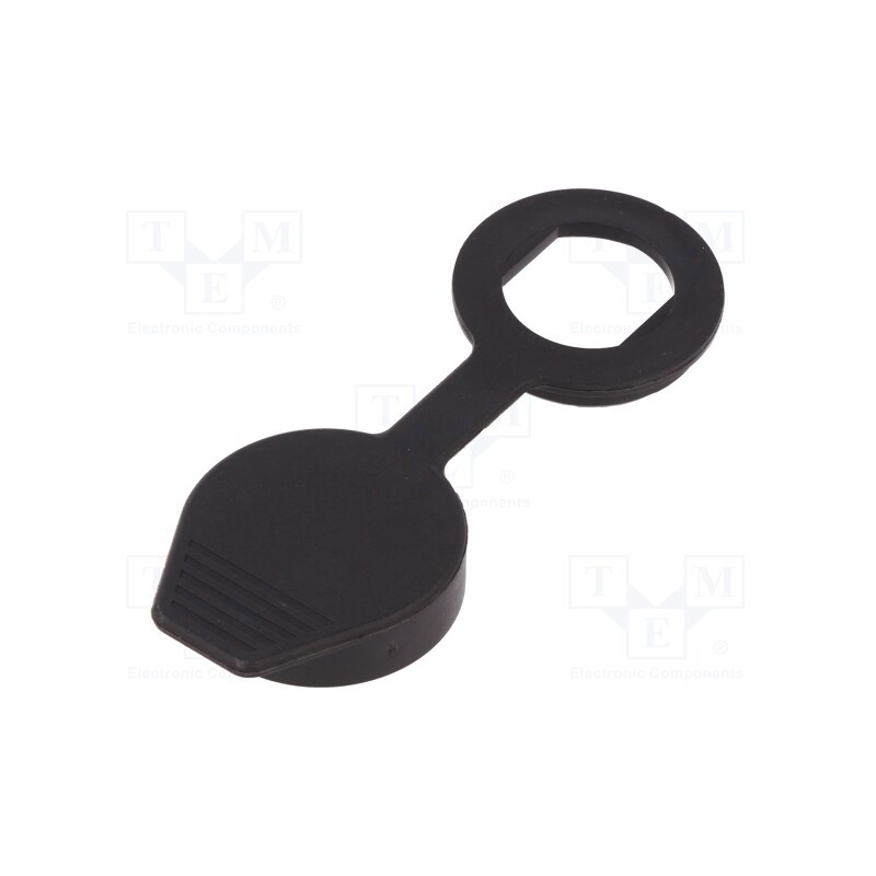10 pcs : 2.904.007 - Dust cover, elastomer thermoplastic TPE, black, M19W
