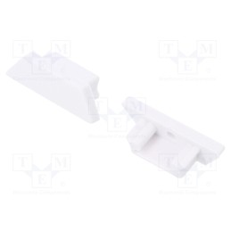 10 set : B2970001 -AS - Cap for LED profiles, white, 2pcs, ABS, ARC12
