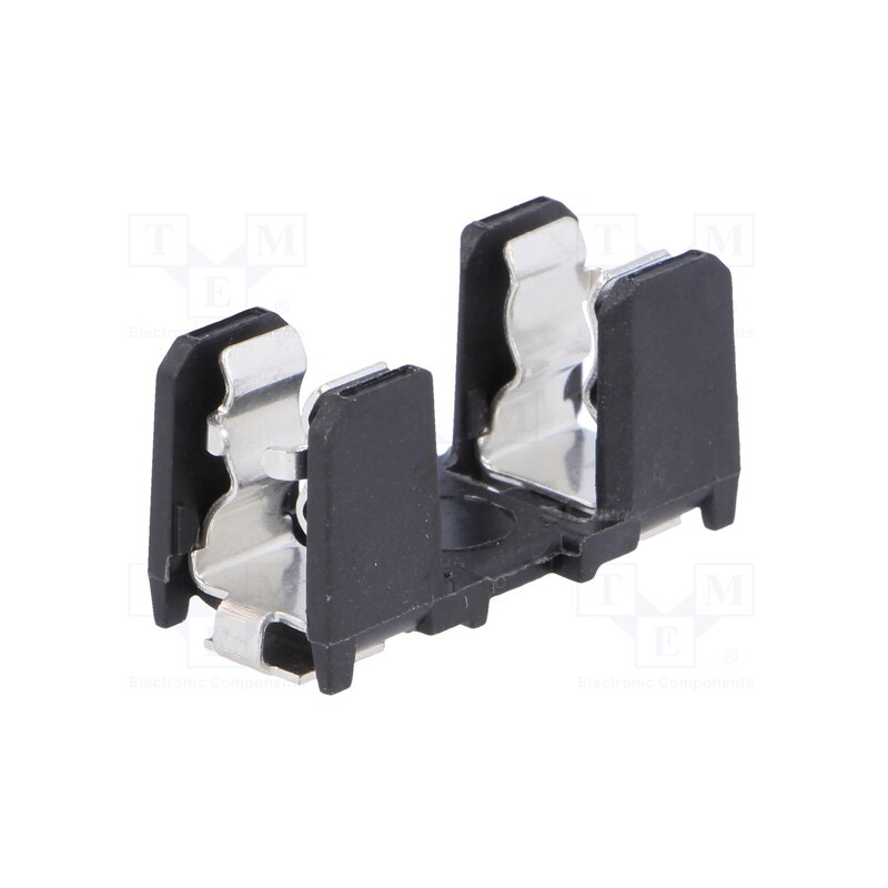 10 pcs : 31.8221 - Fuse holder, cylindrical fuses, SMT, 5x20mm, -40÷85°C, 10A, black