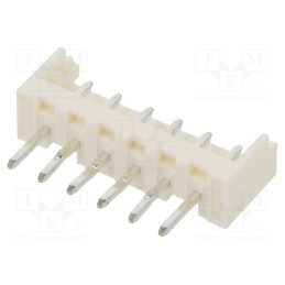 50 pcs : 532530670 - Socket, wire-board, male, Micro-Latch, 2mm, PIN: 6, THT, on PCBs, 2A
