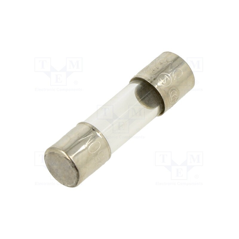 10 pcs : FSD-125MA - Fuse: fuse, quick blow, 125mA, 250VAC, glass, 5x20mm, brass, bulk