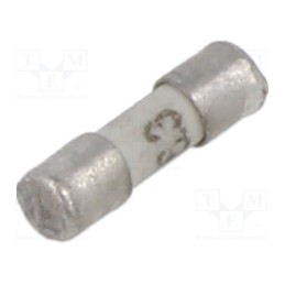 10 pcs : 7010.9969.63 - Fuse: fuse, time-lag, 6.3A, 125VAC, 125VDC, ceramic,cylindrical