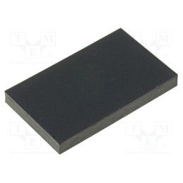 50 pcs : FIX-SF-152530 - Self-adhesive foot, H: 3mm, black, rubber, W: 15mm, L: 25mm