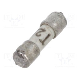 10 pcs : 7010.9964.63 - Fuse: fuse, time-lag, 2.5A, 125VAC, 125VDC, ceramic,cylindrical