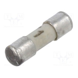 10 pcs : 7010.9961.63 - Fuse: fuse, time-lag, 1A, 125VAC, 125VDC, ceramic,cylindrical, MSB