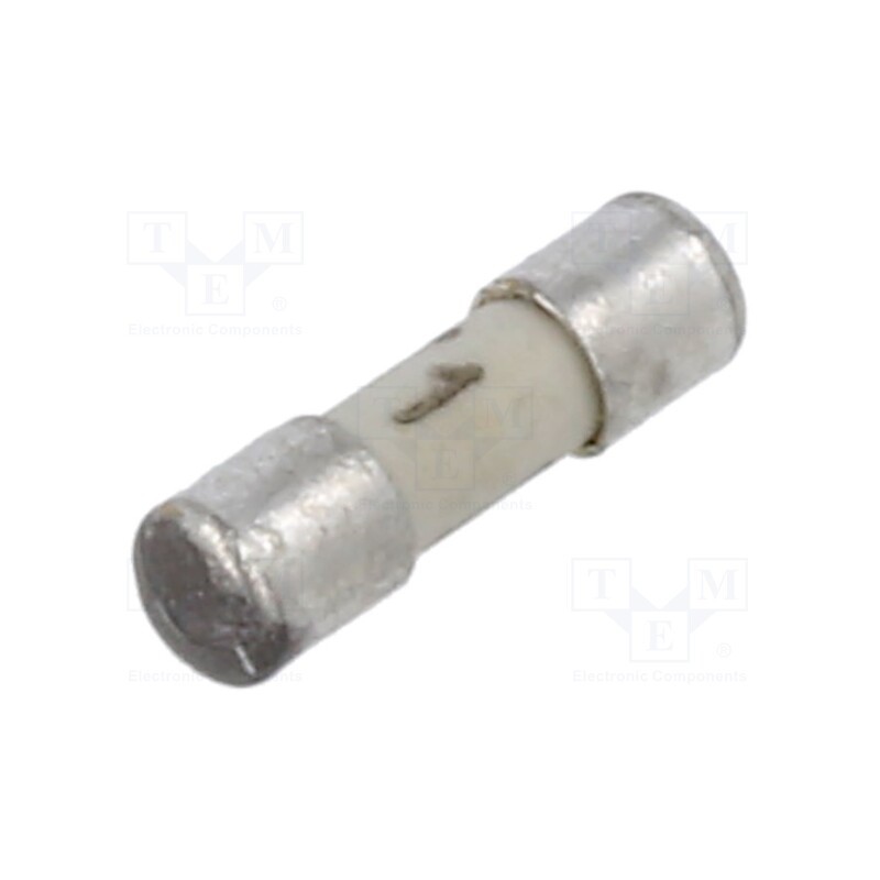 10 pcs : 7010.9961.63 - Fuse: fuse, time-lag, 1A, 125VAC, 125VDC, ceramic,cylindrical, MSB