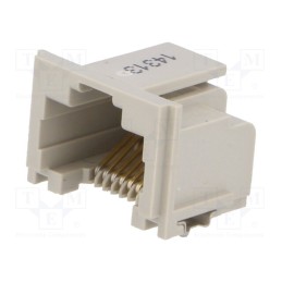 10 pcs : 5406721-1 - Socket, RJ45, PIN: 8, Cat: 5, gold-plated, Layout: 8p8c, SMT