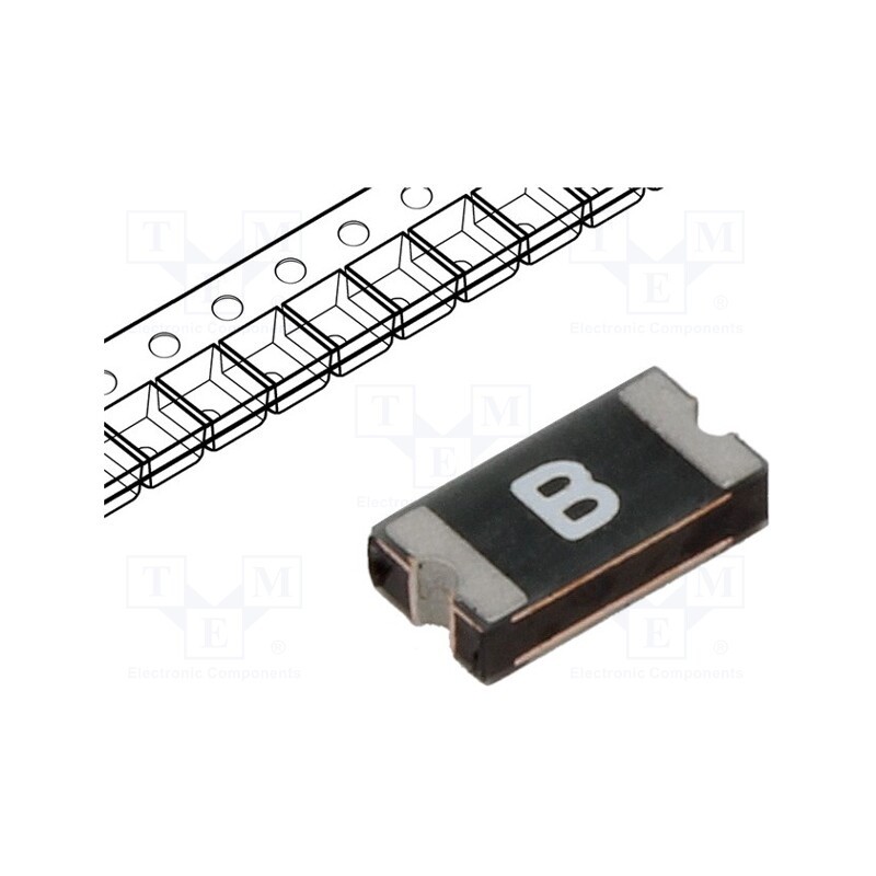 20 pcs : 1206L016WR - Fuse: PTC polymer, 160mA, SMD, 1206L