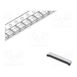 10 pcs : 541324062 - Connector: FFC/FPC, horizontal, PIN: 40, bottom contacts,ZIF, SMT