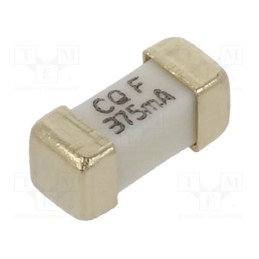 20 pcs : SEF 0.375A 125V (G) - Fuse: fuse, quick blow, 375mA, 125VAC, 125VDC, SMD, ceramic